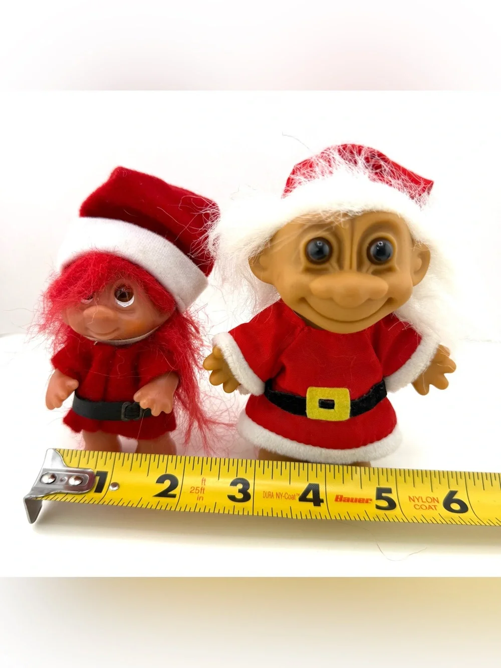Vintage Christmas Troll Doll Lot 1985 Thomas Dam Norfin & Russ Berrie Santa